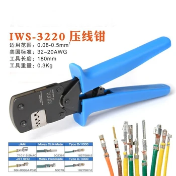 

IWS-3220 Crimping Pliers Mini Crimping Tool for JST DuPont Terminals for Narrow-pitch Connector Pins 0.03-0.5mm2 AWG 32-2