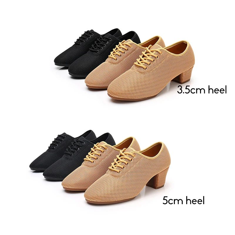 Dance Shoes Women Dance Shoes Ballroom Latin Dance Shoes Lady Modern Tango For Boy Girl Sneaker Jazz heeled 3.5/5cm