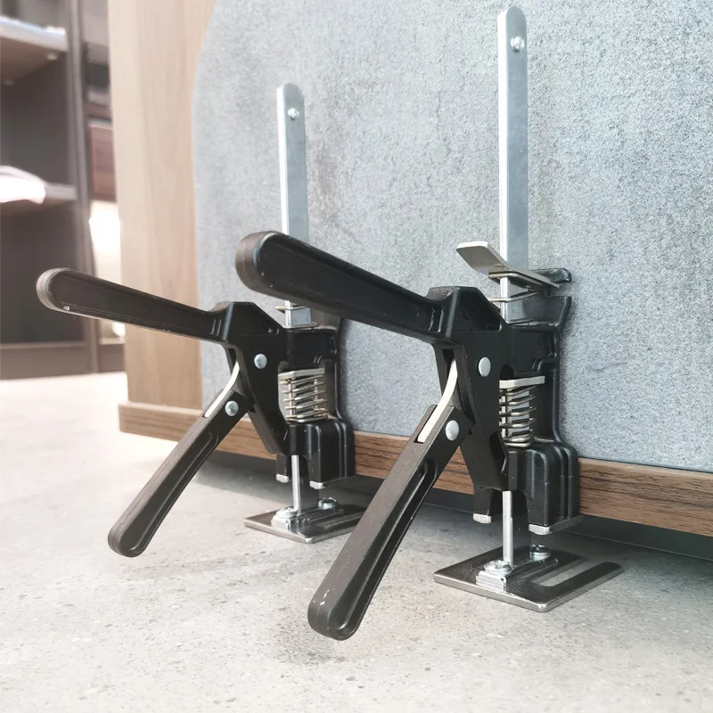 Hand Lifting Tool Jack Labor-saving Arm Jack Tile Cupboard Height Regulator Door Panel Board Wall Tile Lifter Adjuster 2pcs
