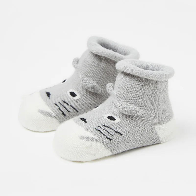 MOLIXINYU Зимние носки для детей носки-тапочки из хлопка с нескользящей подошвой; с рисунком для новорожденных, детские носки, носки для маленьких девочек и мальчиков мягкие милые зимние ботинки сапоги теплые штаны розового цвета с изображением носки для малыша