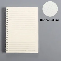 Spiral Coil Notebook with Diverse Paper Styles - Ideal for Journaling and Sketching (Horizontal Line)