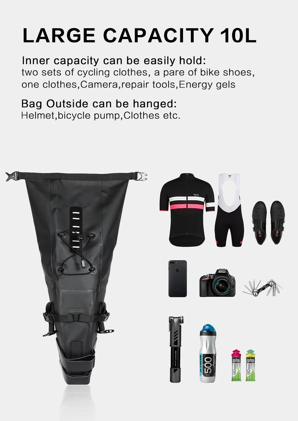 Excellent RHINOWALK 10L 12L Full Waterproof Bicycle Saddle Bag Road Mountain Bike Cycling Rear Rack Bag Luggage Pannier Bike Accessories 18 Excellent RHINOWALK 10L 12L Full Waterproof Bicycle Saddle Bag Road Mountain Bike Cycling Rear Rack Bag Luggage Pannier Bike Accessories 18