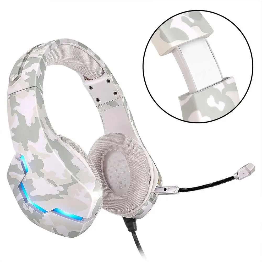 3 5mm Wired Gaming Headset Stereo Gamer Headphone For PC Phone With Mic Volume Control Game Earphone