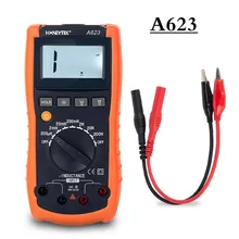 A623 ЖК-дисплей подсветка мульти-тестер Профессиональный цифровой мультиметр индуктивность мультиметр Удержание данных мульти-тестер метр