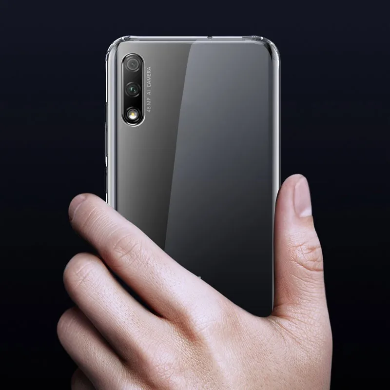Чехол для HUAWEI Honor 9X/9X Pro из ТПУ силикона, прозрачный облегающий бампер, мягкий чехол для Honor 9X, прозрачная задняя крышка