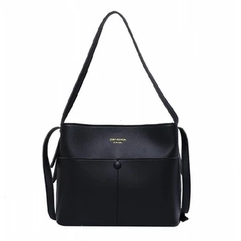 

Simple style ladies bucket bag new messenger female shoulder bag ladies large capacity handbag wild messenger bag