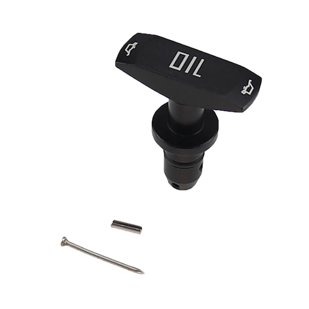 Black Автомобильный масляный дипстик Потяните рукоятку моторное масло Pullhandle алюминиевая заготовка Черный Синий Красный универсальный автомобильный Замена - Цвет: Black
