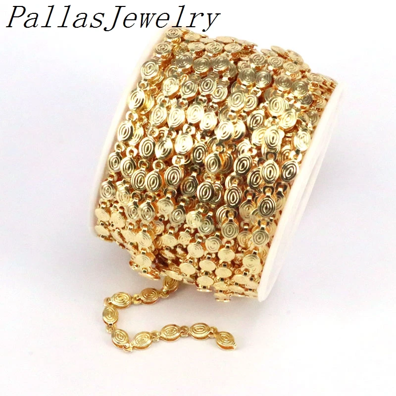 

10 Meters,Fashion Metal Link Chain Bulk Jewelry Gold Color Chains For Necklace Bracelet Anklet DIY Jewelry Making Chain Finding