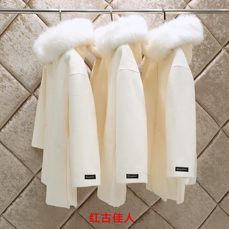 

Woolen Jacket Women's Mid-length 2019 Autumn And Winter New Style Korean-style Short Short-height Wool Coat
