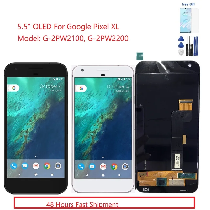 5 &quotAMOLED для Google Pixel XL ЖК-дисплей кодирующий преобразователь сенсорного экрана в