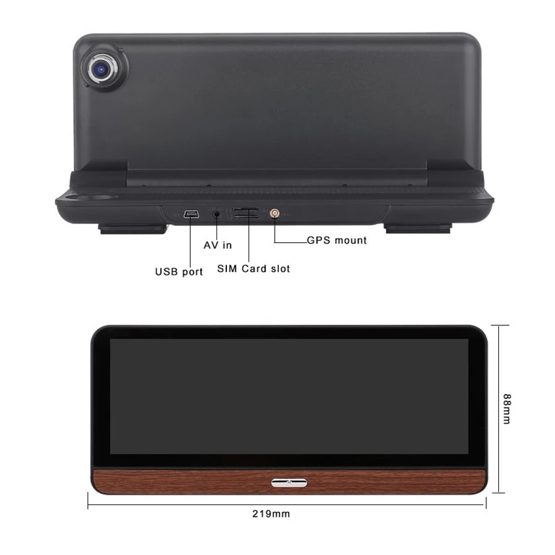 Camlive автомобильный зеркальный рекордер 8 дюймов 4G Adas Dual Cams Hd1080P Gps Bluetooth навигация