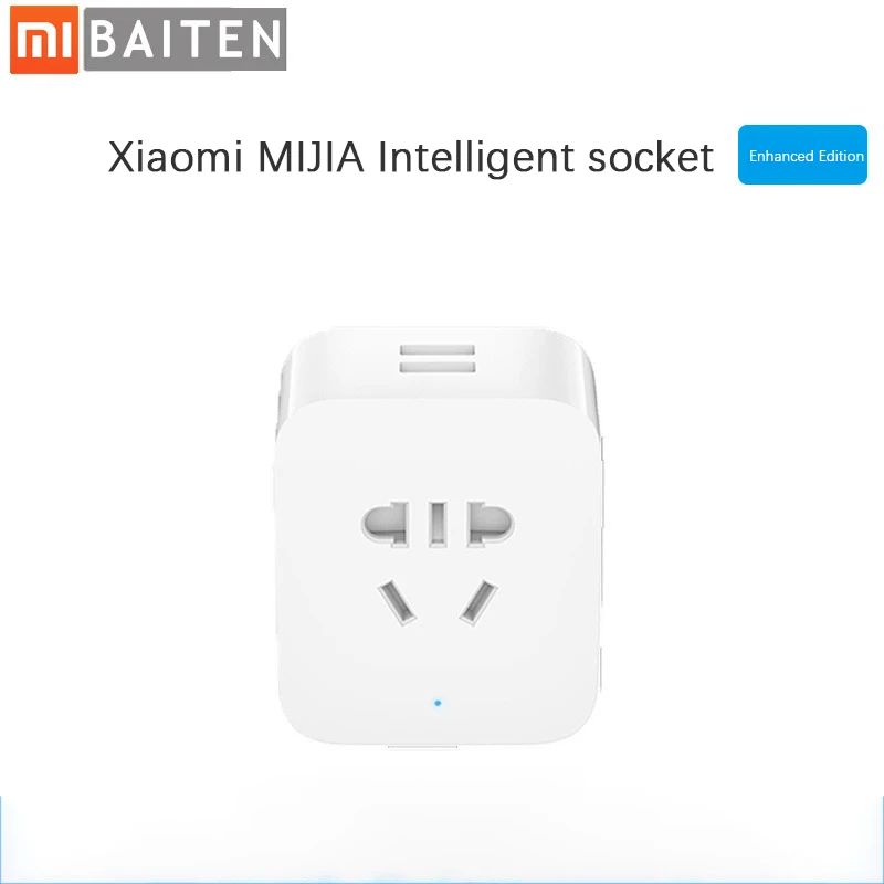 

Nieuwe Xiaomi Mijia Smart Socket Bluetooth Gateway Editie Dual Usb Smart Wifi Socket Power Adapter Mijia Smart Home Apparaat 220