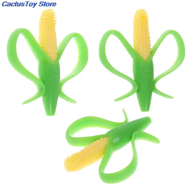 Baby Banana Corn Toddle Teething Chew Toys Silicone Teether Training Toothbrush for Infant Chewing Newborn Safe Gifts | Мать и ребенок