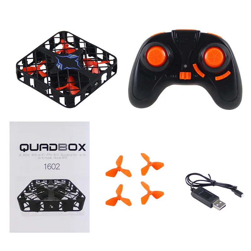 Высокое качество 1602 Box Flyer 2,4G 4 Axises Gyro 3D флип RC вертолет Мини RC Квадрокоптер Дрон