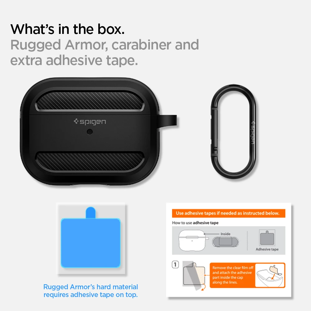 Spigen robusto caso armadura para airpods pro