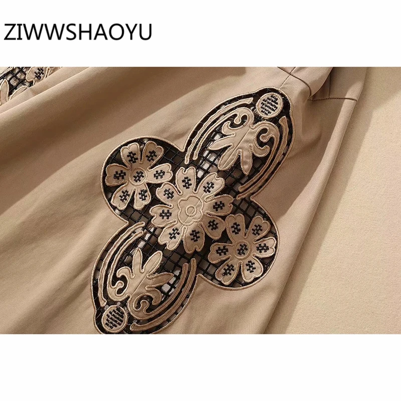 ZIWWSHAOYU Autumn Women Elegant Casual Mini