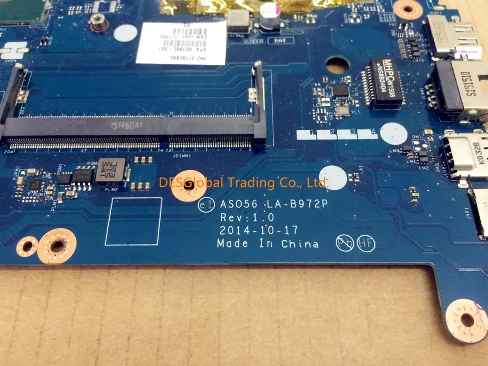 low cost  Mainboard For HP 15R 15-R210DX 15-R 250 Laptop Motherboard AS056 LA-B972P DDR3L 801860-501 SR23Z i3