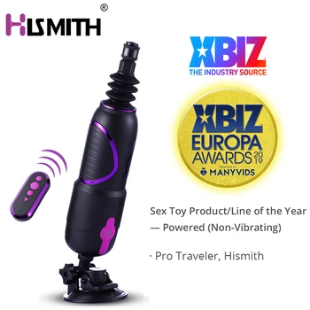 Hismith sex machine traveler portable remote sex machine for women 6.8″ Insertable silicone dildo Kliclok masturbation machine