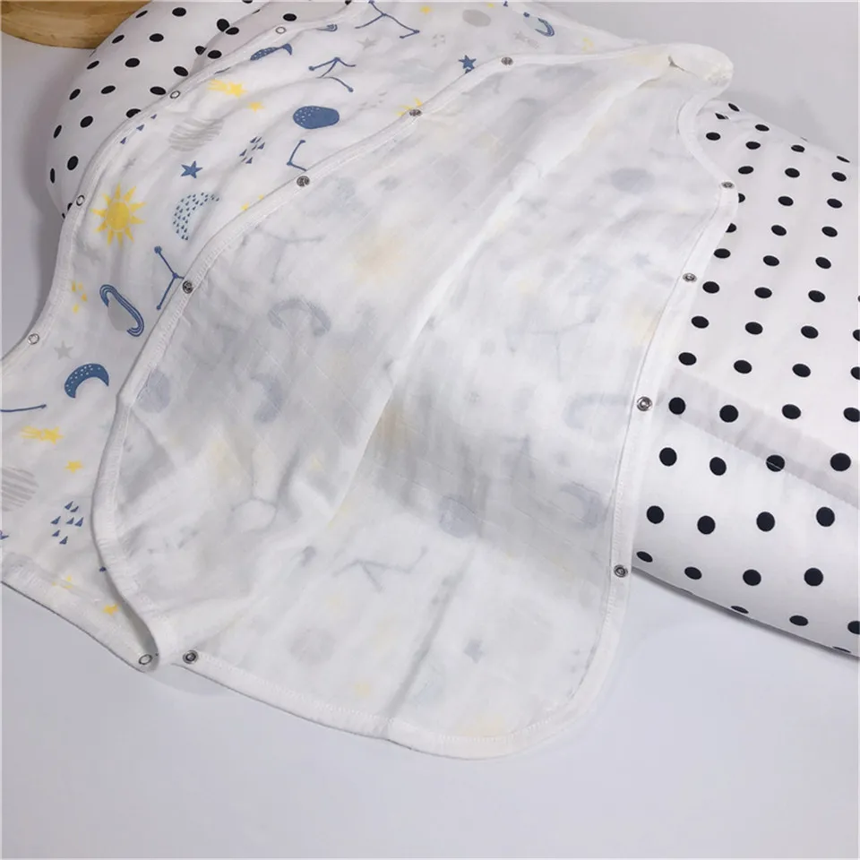 Camadas de Bambu Algodão Gaze Bebê Bolsa Dormir Crianças Anti Tipi Colete Dormirsacks Verão Macio Alta Qualidade Animal Impresso 4 19 verão macio alta qualidade animal impresso