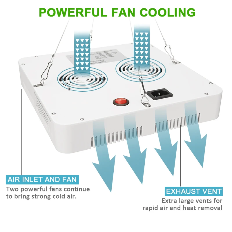 Phytolamp 1000W светодиодный Grow светильник таймер Фито лампы для растений рассады дома