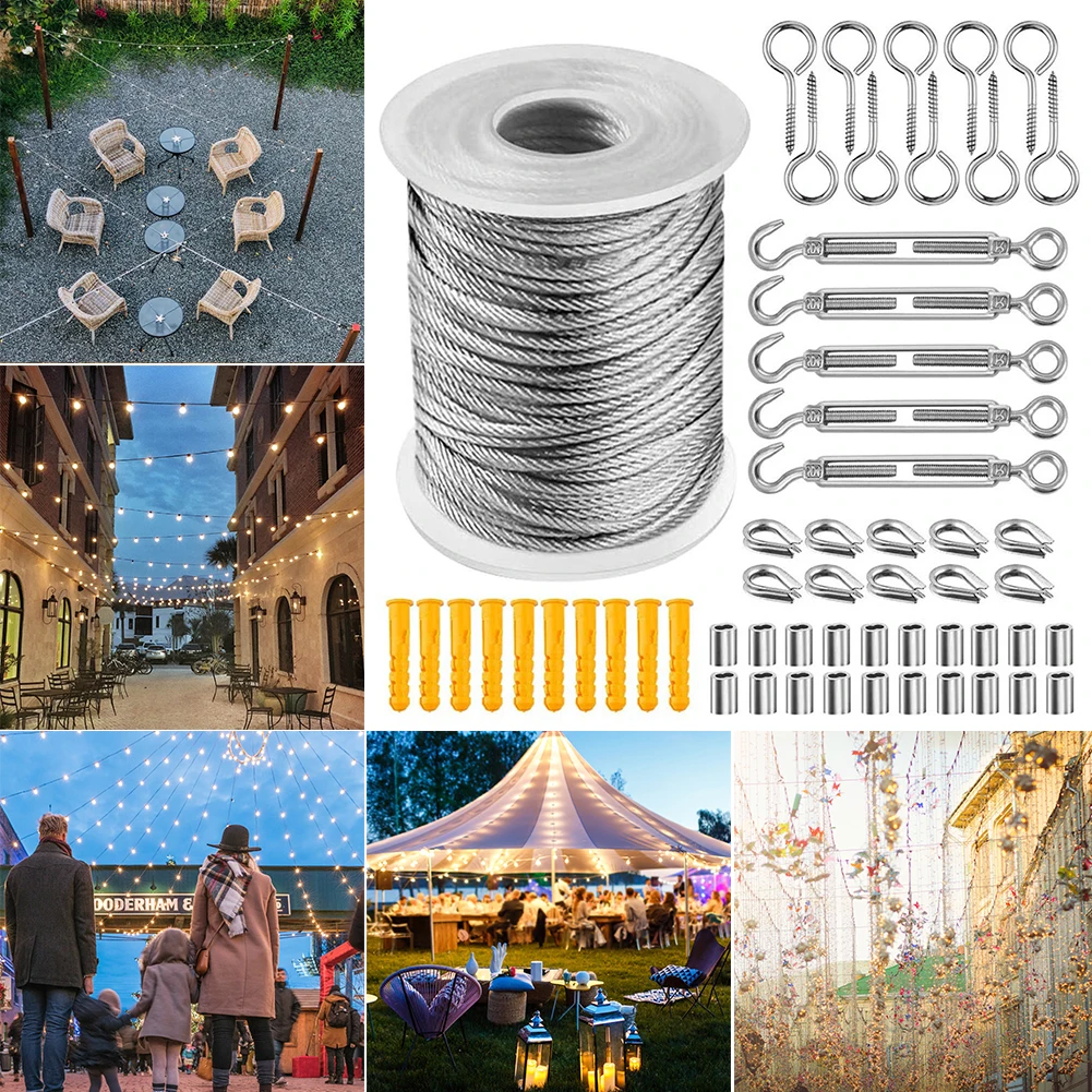 6x Câbles Porte-clés En Acier Inoxydable 2mm - Longueur 17cm - Pour Badges, Clés, Outils