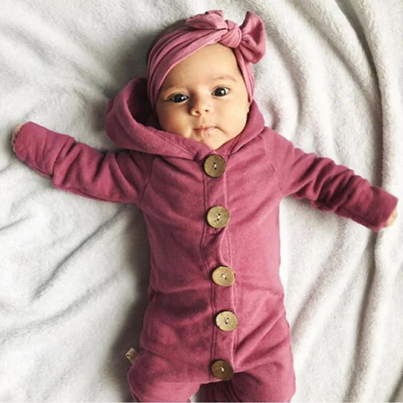 Ropa Para Recien Nacido De 0 A 24 Meses Mameluco Para Bebe Nina Mono De Algodon De Manga Larga Con Capucha Trajes Peleles Aliexpress