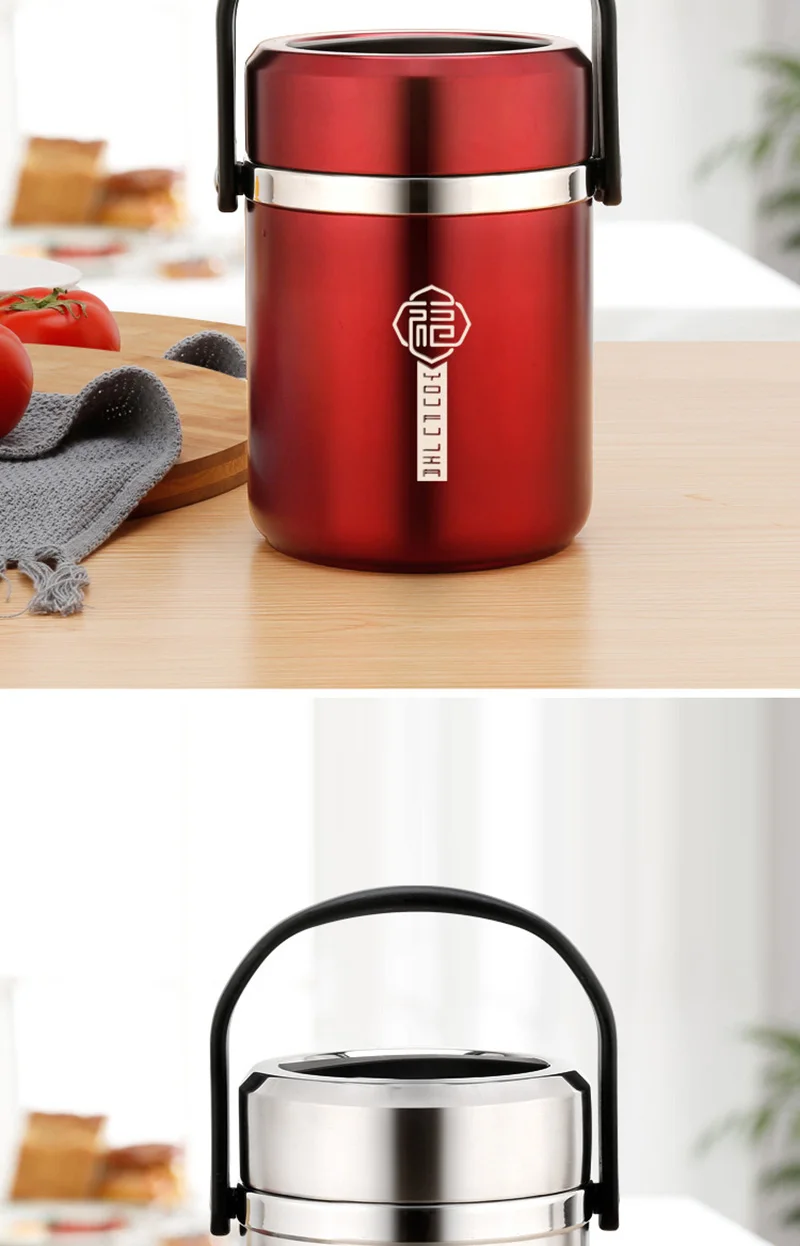 PenRux Récipient à Déjeuner Isolé Portable, Boîte à En Acier