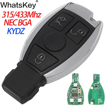 

WhatsKey Top Quality KYDZ 2/3 Button Car Key Remote Key For Mercedes Benz 2000+ Supports Original NEC BGA Control 315/433MHz