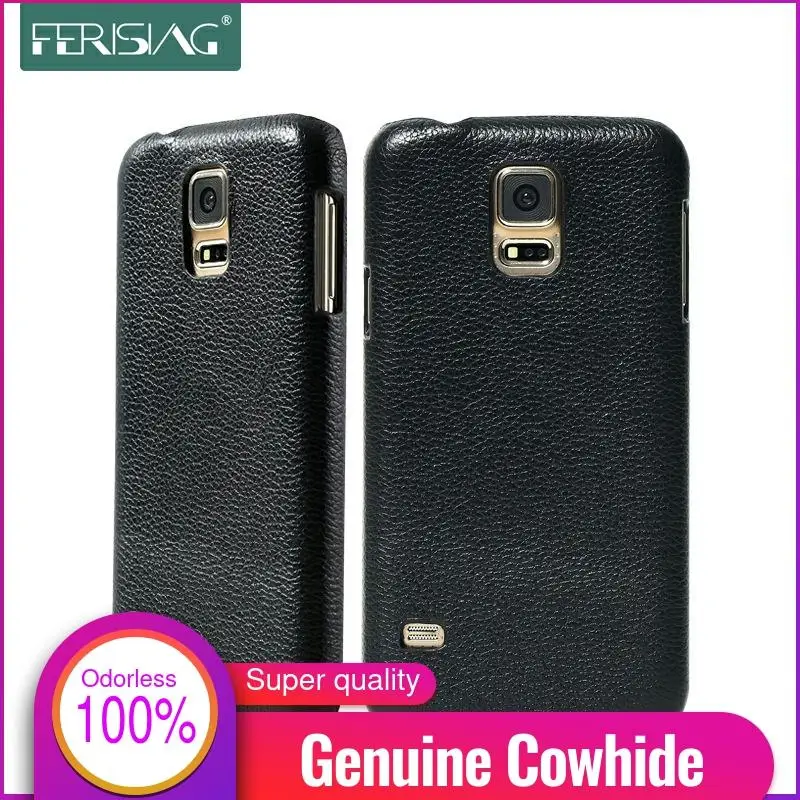 FERISING для Samsung Galaxy S5 S6 чехол из 100% натуральной коровьей кожи i9600 G9200 чехлы телефонов