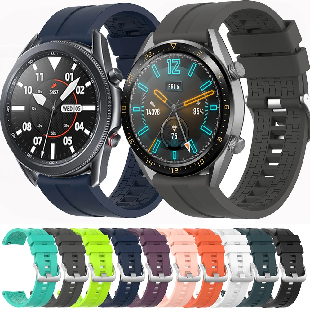 

22mm Silicone Watchband for Huawei Watch GT Active Classic / Huawei Watch 2 /honor Watch magic Bracelet Band Strap
