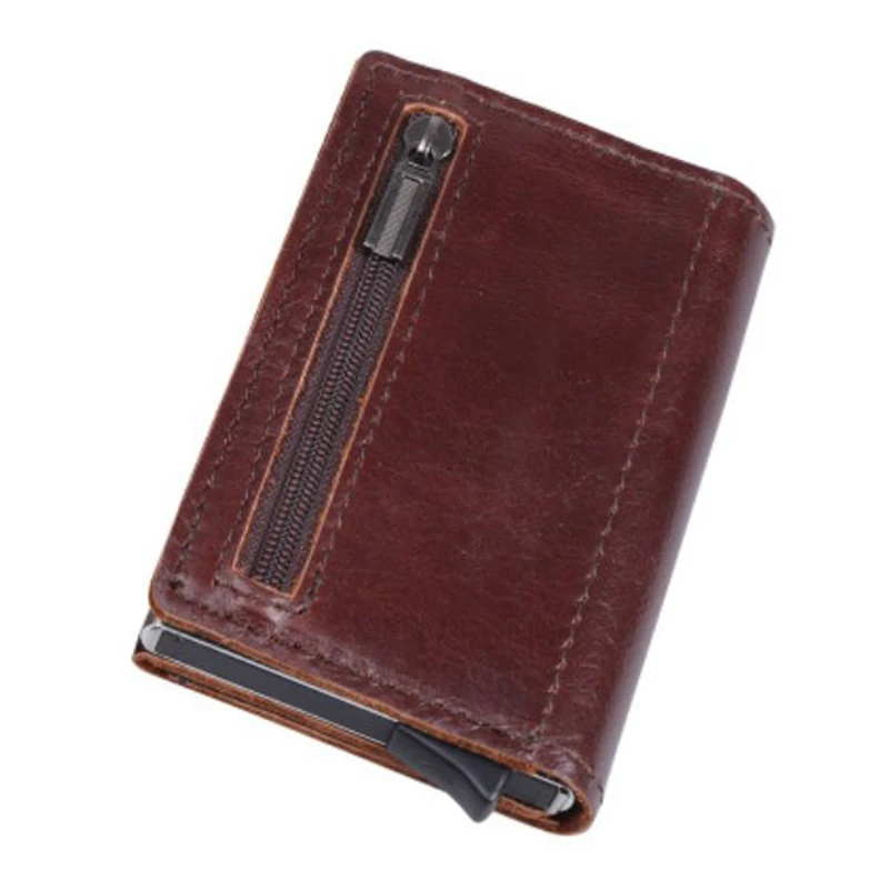 Кошелек мужской из натуральной кожи с RFID защитой и отделением для карт|Держатели