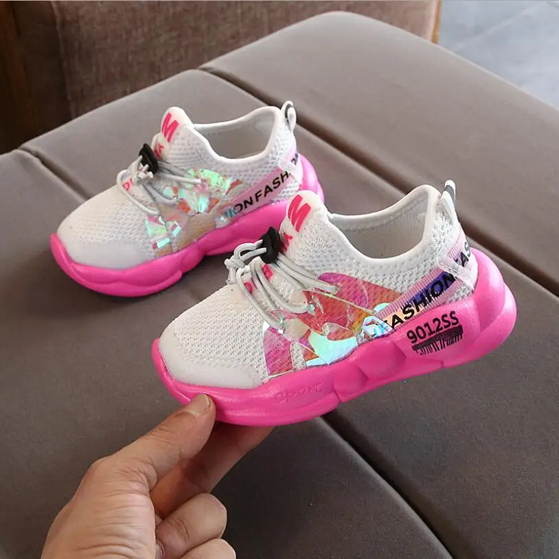 

Children Shoes Autumn Girls Breathable Outdoor Bright Color Sport Sneakers Shoes for Girls White School Shoes