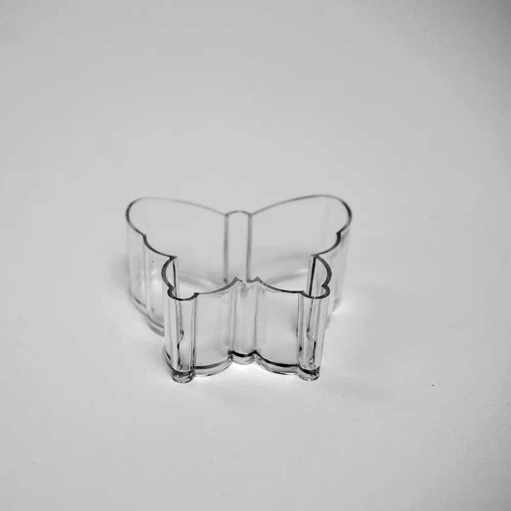 High Temperature Resistant Flame Retardant  Butterfly shape PC Candle Holders For Christmas Day Scented  Candle  DIY 20Pcs