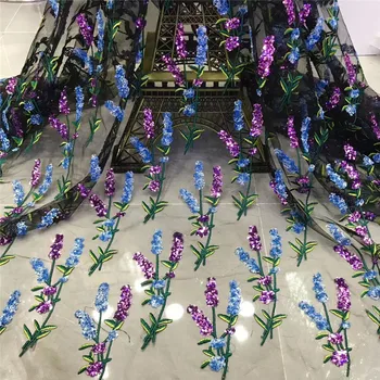 

Madison Sequins French African Embroidery Net Lace Fabric 2020 High Quality Nigerian Lace Fabrics For Party Dress Sewing Fabric