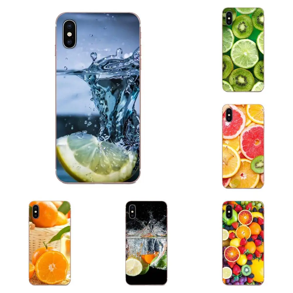Клубничный оранжевые фрукты для Galaxy J1 J2 J3 J330 J4 J5 J6 J7 J730 J8 2015 2016 2017 2018 mini Pro мягкие