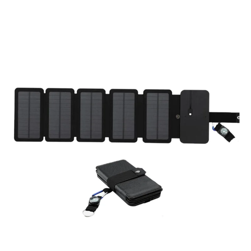 

8W Solar Folding Charger Outdoor Portable Direct Charging Solar Package Camping 5V 2A Usb Output Solar Power Bank For Outdoor Mo