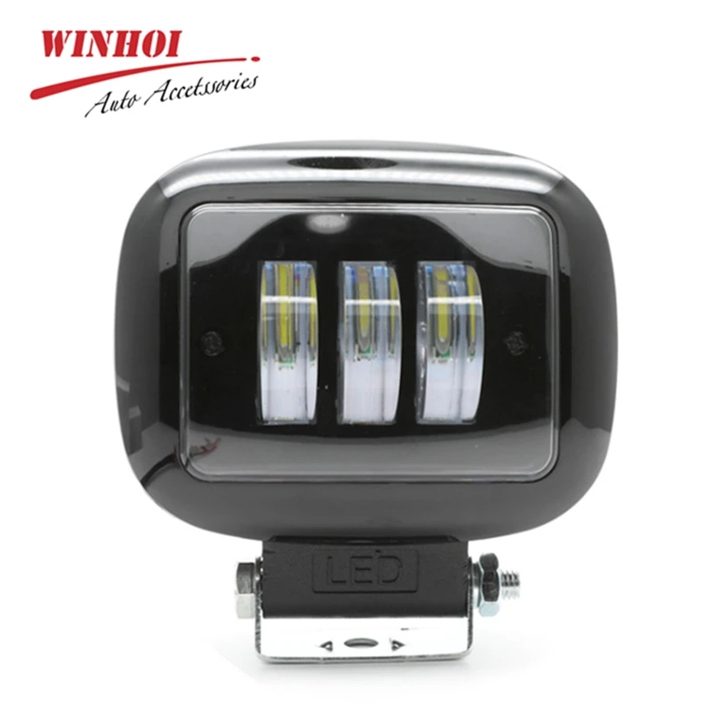 

30W 12V Led Car Work Light Bar Round 6D Lens Car Work Spot Flood Offroad Light Combo External Headlight Motorcycle SUV Truck