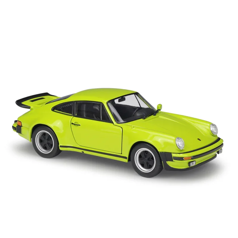 WELLY литой автомобиль 1:24 классический металлический 1974 Porsche 911 Turbo3.0 спортивный автомобиль игрушечный автомобиль из сплава модель игрушки для детей Коллекция подарков - Цвет: Green