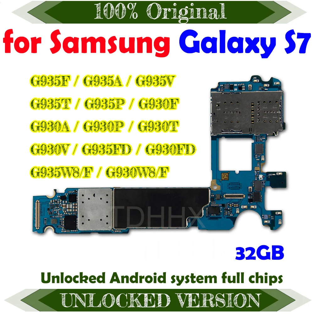 Материнская плата для Samsung Galaxy S7 edge G935F G935A G935V G935T G935P G930F G930A G930P G930T G930V G935FD G930FD 32 ГБ |