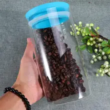Стеклянные герметичные банки с пластиковой крышкой, резервуары для хранения зерна, бутылки для чая, кофе, специй, конфеты, сухие пищевые овсянки, Ric