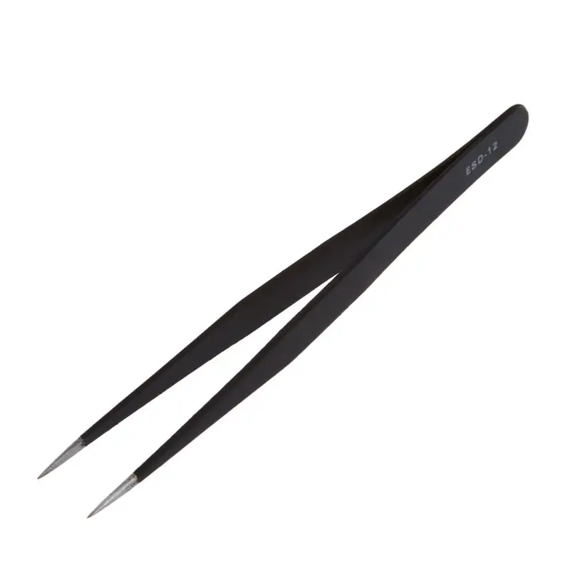 2 шт Профессиональный дизайн ногтей Стразы для наращивания ресниц Пинцет кусачки клипер инструмент(черный