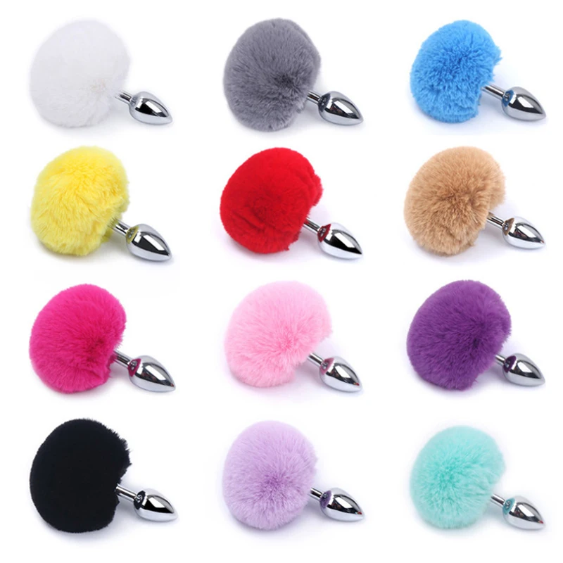 Plug Anale Anale In Acciaio Inossidabile Smooth Touch Bunny Tail Plug Anale Giocattoli Sessuali Per Donne Uomini Gay Giochi Di Ruolo Cosplay Bdsm Gioc
