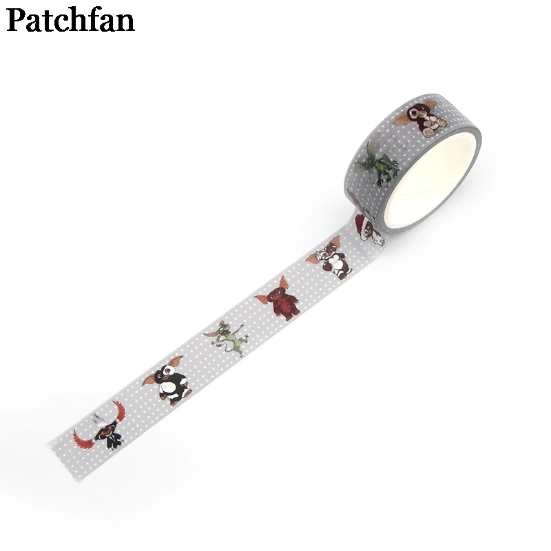 20 шт./лот Patchfan Gremlins Gizmo мультфильм милый забавный DIY Скрапбукинг малыш Васи бумага маскирующая Лента Печатный узор стикер A2210