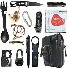 Набор для кемпинга, набор для выживания, Многофункциональный термометр для путешествий, первой помощи, SOS, EDC, аварийные принадлежности для выживания