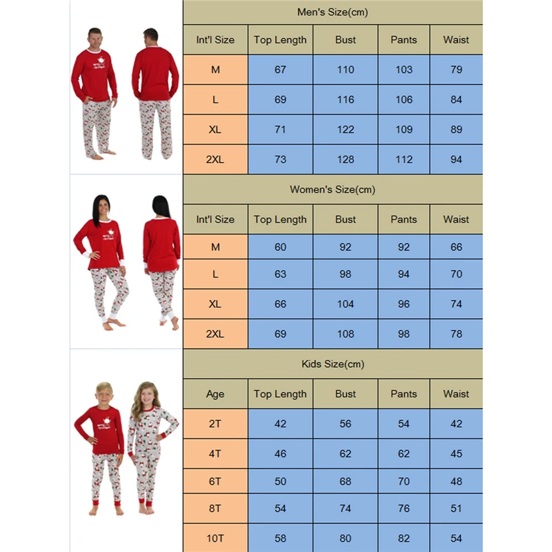 Рождественские одинаковые пижамы для всей семьи, комплекты пижам, Рождественский красный топ с надписью, длинные штаны с принтом Санты, комплект из 2 предметов, повседневная одежда для сна, Ночная одежда
