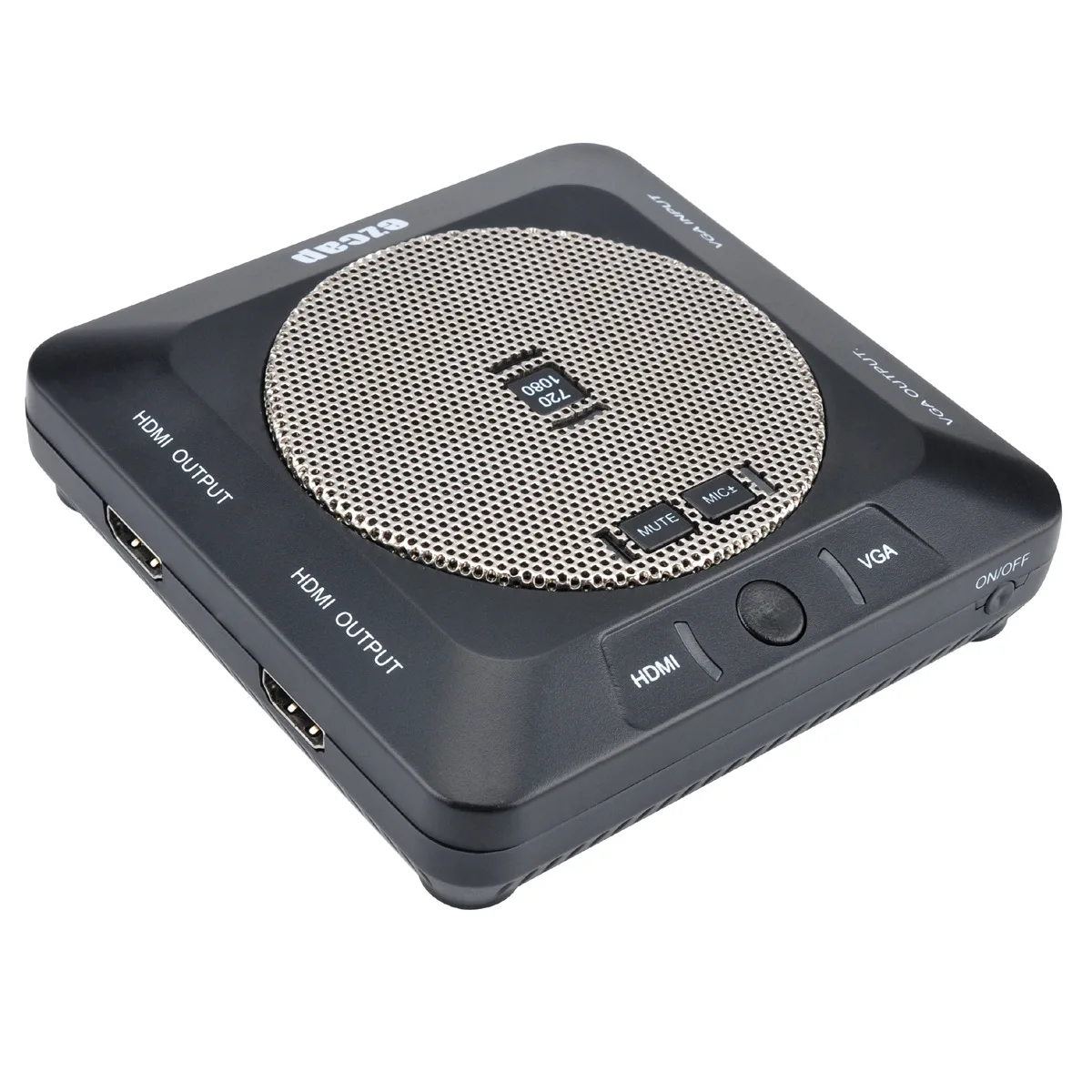 

HDMI VGA Lecture Video Recording Box Microphone CD 1080P HD Audio Capture Card Recorder for Education Video Conference Classroom
