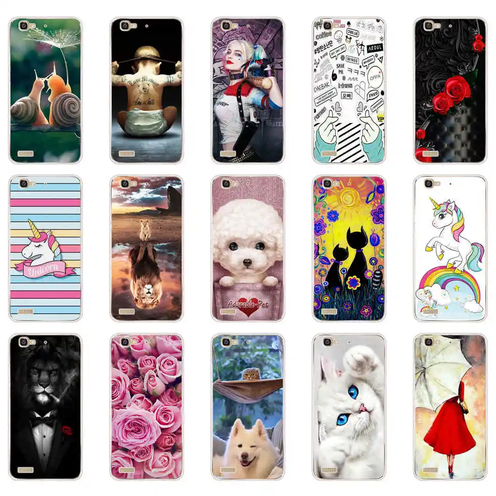 Cassa Del Telefono Per Huawei Gr3 Tag-L21 Tag-L01 Tag-L03 G8 Mini Tag L21 Ultra Morbido Tpu Cover Posteriore Custodie In Silicone