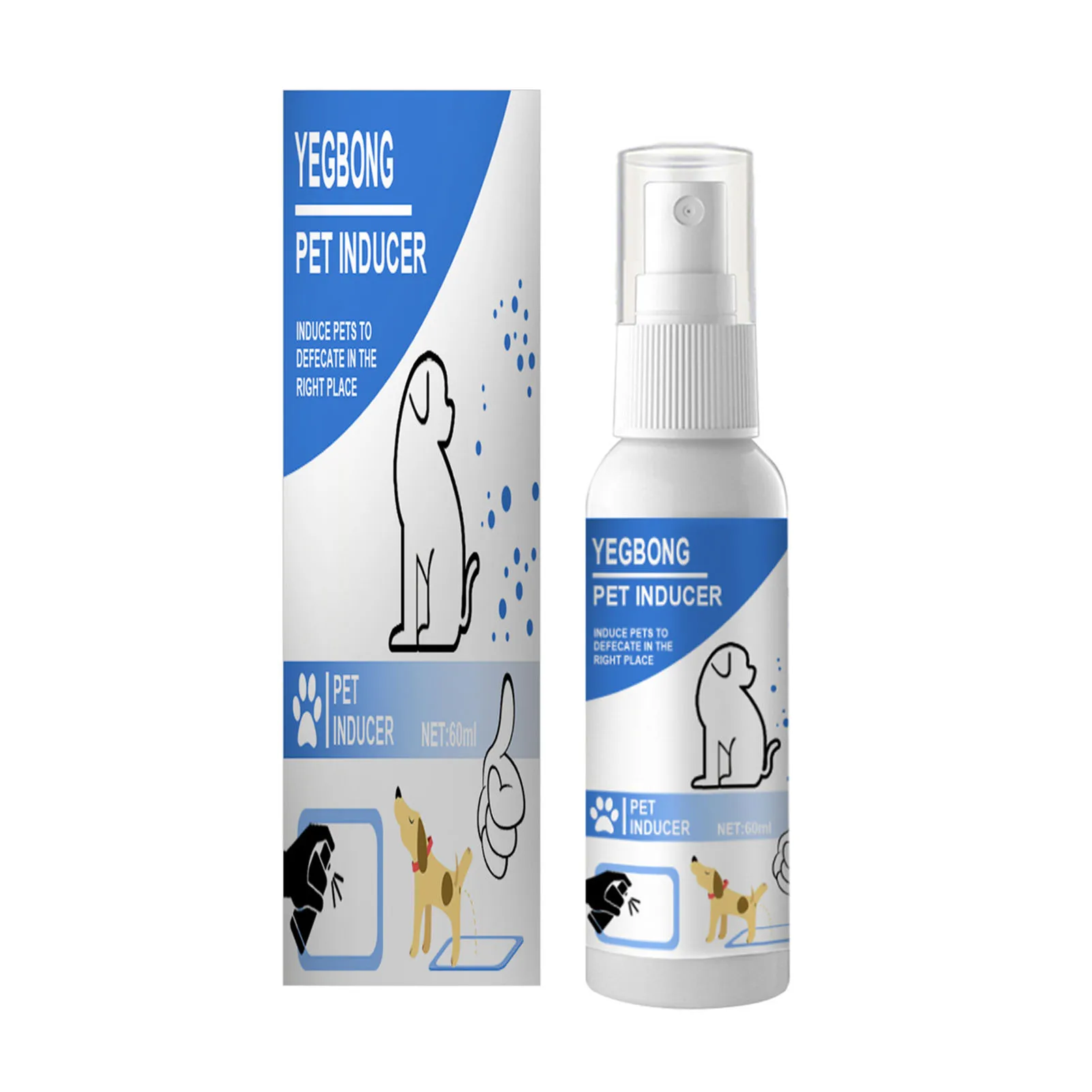 Cat Positioning Liquid Dog Trainer Pet Training Spray Potty Assist And Puppies 60ml |