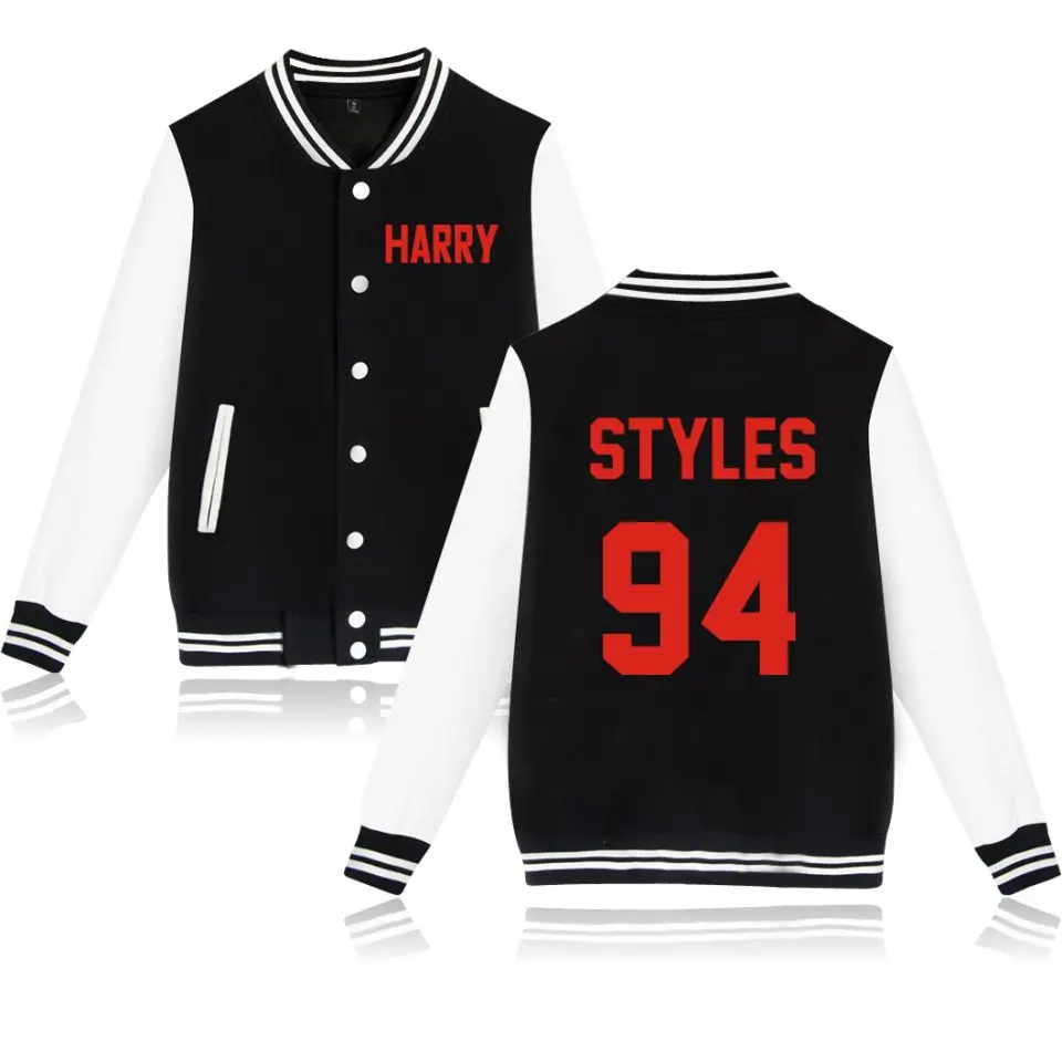 Универсальные бейсбольные куртки LUCKYFRIDAYF One Direction Harry Styles, толстовки для женщин/мужчин, Униформа с принтом на пуговицах, зимняя повседневная верхняя одежда