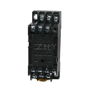 

PYF14A 14 Pin Terminal Relay Socket Base Black for MY4NJ HH54P Power Relay